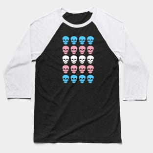 Trans Skulls Baseball T-Shirt